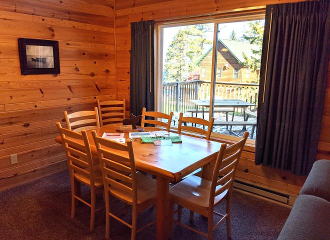 Dining room with seating for 6.