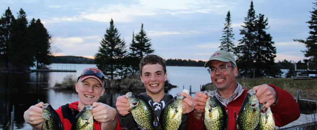 Guys with pile of crappies