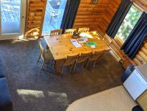 Dining room with views of the lake.